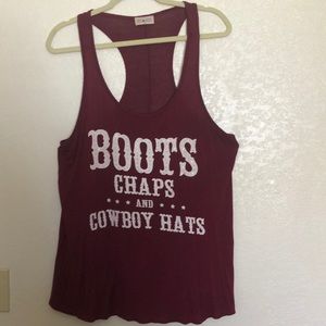 Maroon tank top